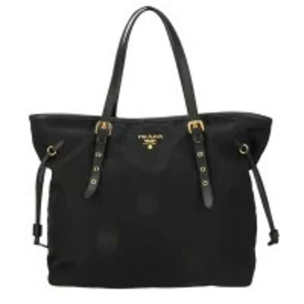 Prada Vitello Daino Shopping Leather Tote Bag Black